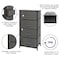 Flash Furniture Black/Gray 4 Drawer Storage Dresser Organizer WX-5L203-X-BK-GR-GG - alternate 2